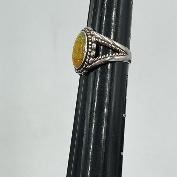 Designer Carolyn Pollack Vintage Relios Desert Scene Sterling 925 Ring Sz 7.5 - Picture 15 of 15